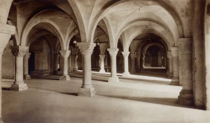 Crypt at Canterbury Cathedral, c.1920